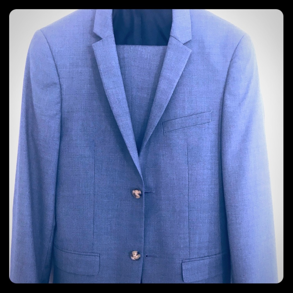 Topman Skinny fit suit blueish gray.